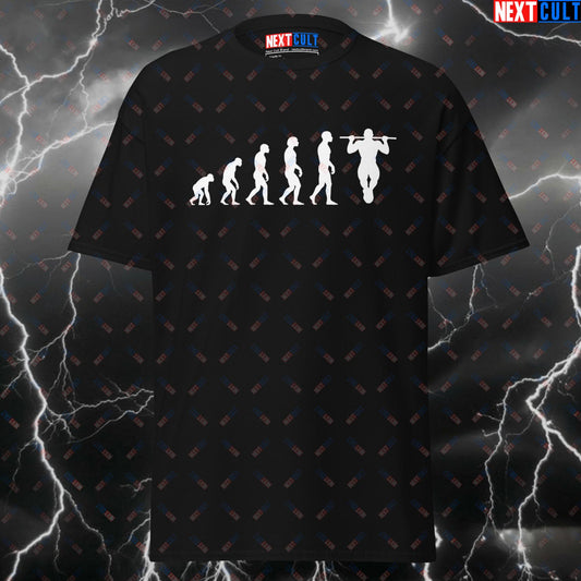 Funny Gym Shirt for Calisthenics Lovers - Pump Cover Tee for Pullups, Gains & Memes - Calisthenics Evolution T-Shirt T-shirts Bodybuilding Calisthenics Fitness Gym Pump Cover Workout Next Cult Brand