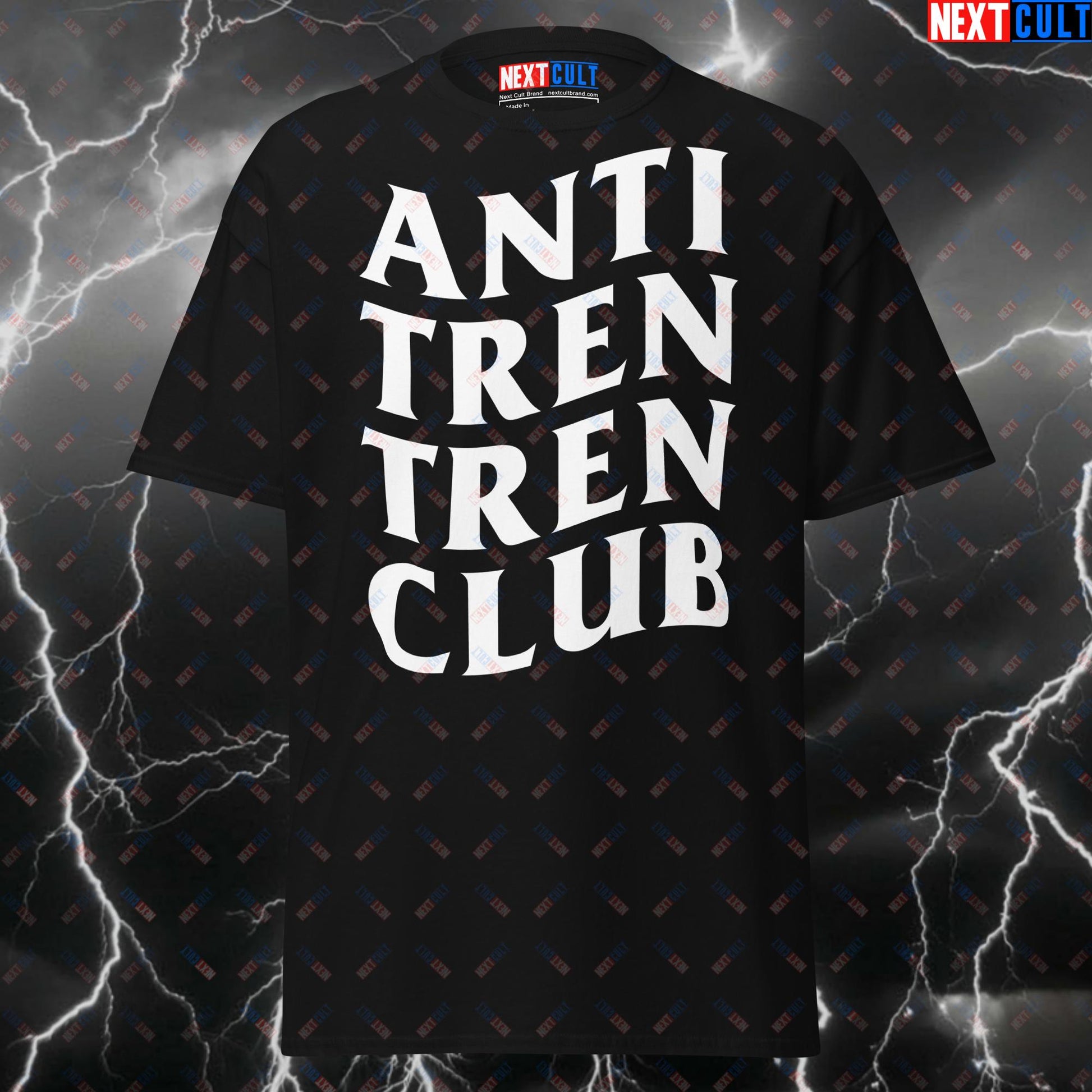 Anti Tren Tren Club Gym Shirt - Funny Not Natty Gymbro Meme Tee for Lifters & Bodybuilding Gains Pump Cover Top T-shirts Bodybuilding Fitness Gym Natty Pump Cover Steroids Workout Next Cult Brand