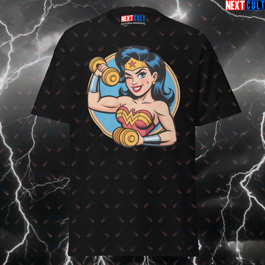 Funny Wonder Woman Gym Hero T-Shirt – Superhero Comic Book Tee for Lifters, Pump Cover Top for Workout & Fitness Gains T-shirts Bodybuilding Films Fitness Gym Justice League Pump Cover Superheroes Wonder Woman Workout Next Cult Brand