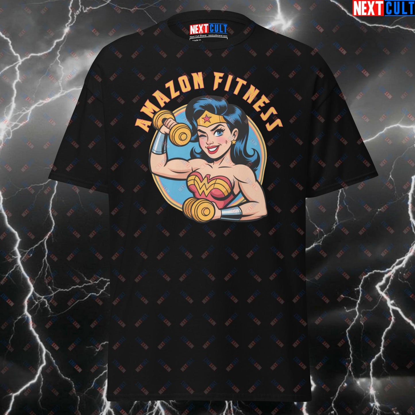 Funny Gym Shirt for Lifters - Amazon Fitness Wonder Woman Pump Cover Tee - Gym Hero Meme T-Shirt for Bodybuilding & Gains T-shirts Bodybuilding Films Fitness Gym Justice League Pump Cover Superheroes Wonder Woman Workout Next Cult Brand