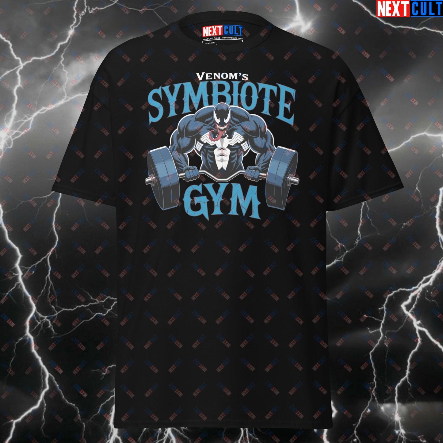 Symbiote Gym Hero Funny Gym T-Shirt - Venom Pump Cover Tee for Lifters, Bodybuilding & Fitness Meme Shirt T-shirts Bodybuilding Films Fitness Gym Powerlifting Pump Cover Superheroes Venom Workout Next Cult Brand