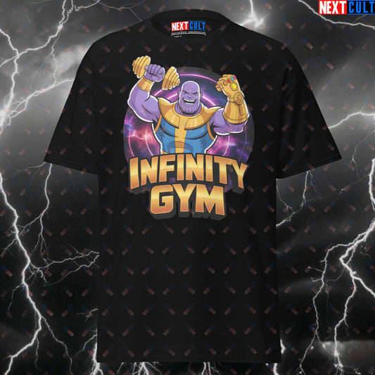 Funny Thanos Gym Hero T-Shirt – Infinity Gym Meme Tee for Lifters, Pump Cover Workout Top for Gym Bros & Fitness Gains T-shirts Bodybuilding Films Fitness Gym Powerlifting Pump Cover Superheroes Thanos Workout Next Cult Brand