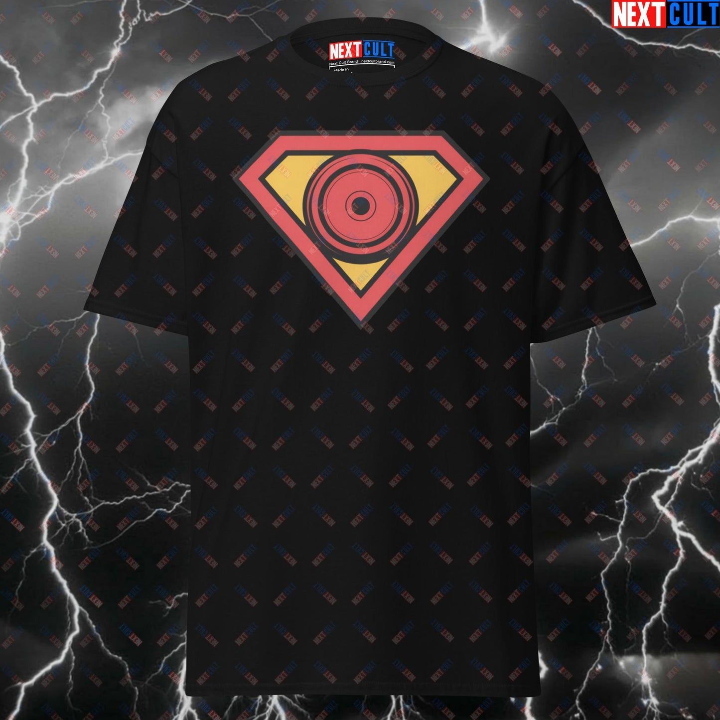 Super Weights Funny Gym T-Shirt – Superman Gym Hero Pump Cover Tee for Lifters & Gymbros – Fitness Meme Workout Top T-shirts Bodybuilding Films Fitness Gym Justice League Powerlifting Pump Cover Superheroes Superman Workout Next Cult Brand