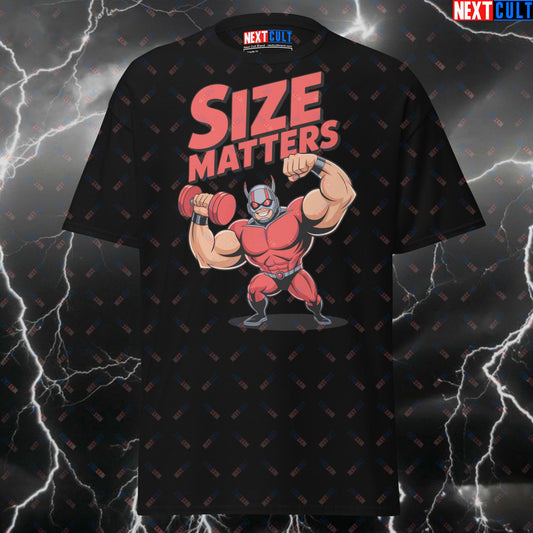 Funny Gym Hero Ant-Man Pump Cover T-Shirt – Size Matters Tee for Lifters, Bodybuilding & Fitness Meme Shirt T-shirts Ant-Man Avengers Bodybuilding Films Fitness Gym Pump Cover Superheroes Workout Next Cult Brand