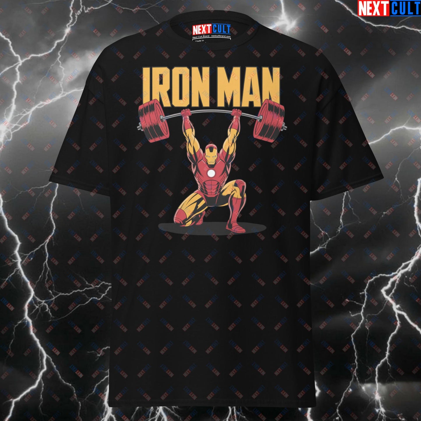 Funny Iron Man Gym Hero T-Shirt – Superhero Comic Book Tee for Lifters, Pump Cover & Meme Workout Top for Gymbros T-shirts Avengers Bodybuilding Films Fitness Gym Iron Man Powerlifting Pump Cover Superheroes Workout Next Cult Brand