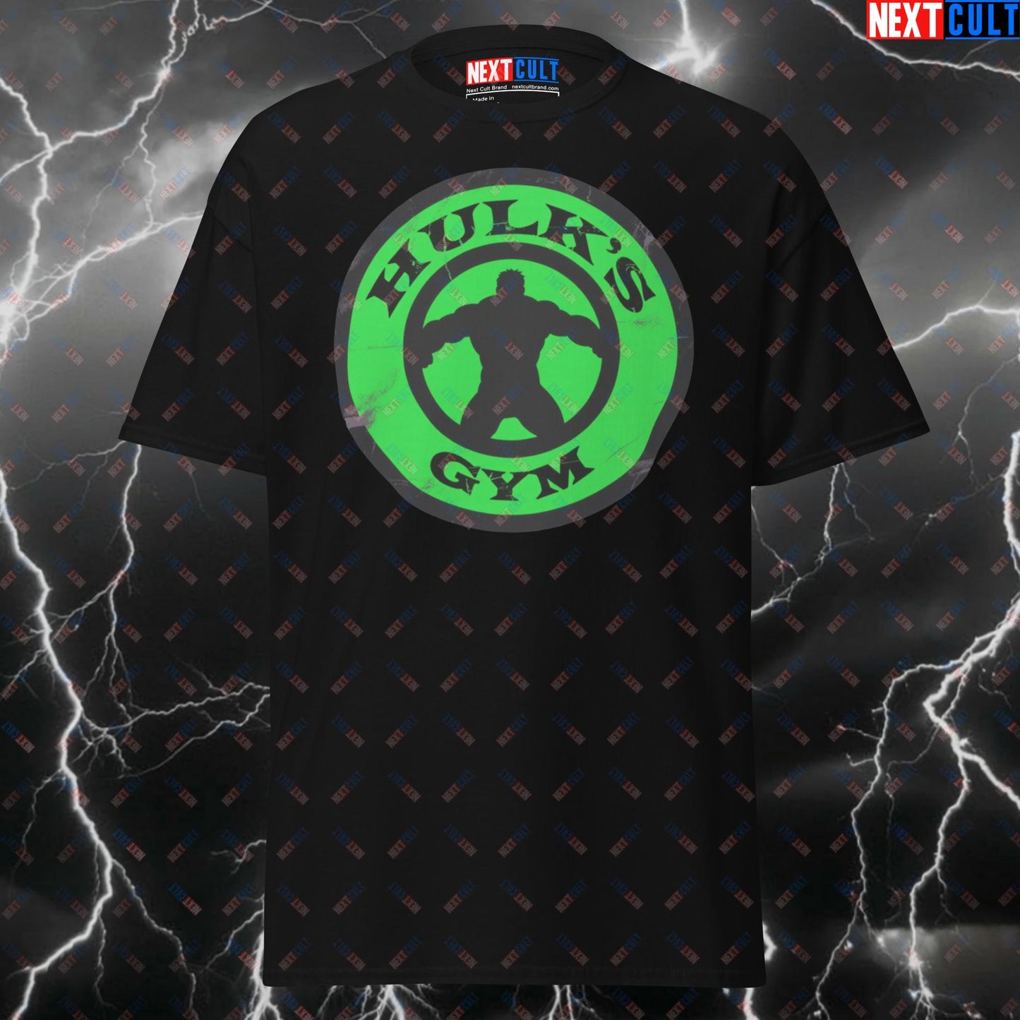 Hulk's Gym Hero Funny Gym T-Shirt - Superhero Comic Book Tee for Lifters, Pump Cover Gymbro Meme Shirt T-shirts Avengers Bodybuilding Films Fitness Gym Hulk Powerlifting Pump Cover Superheroes Workout Next Cult Brand