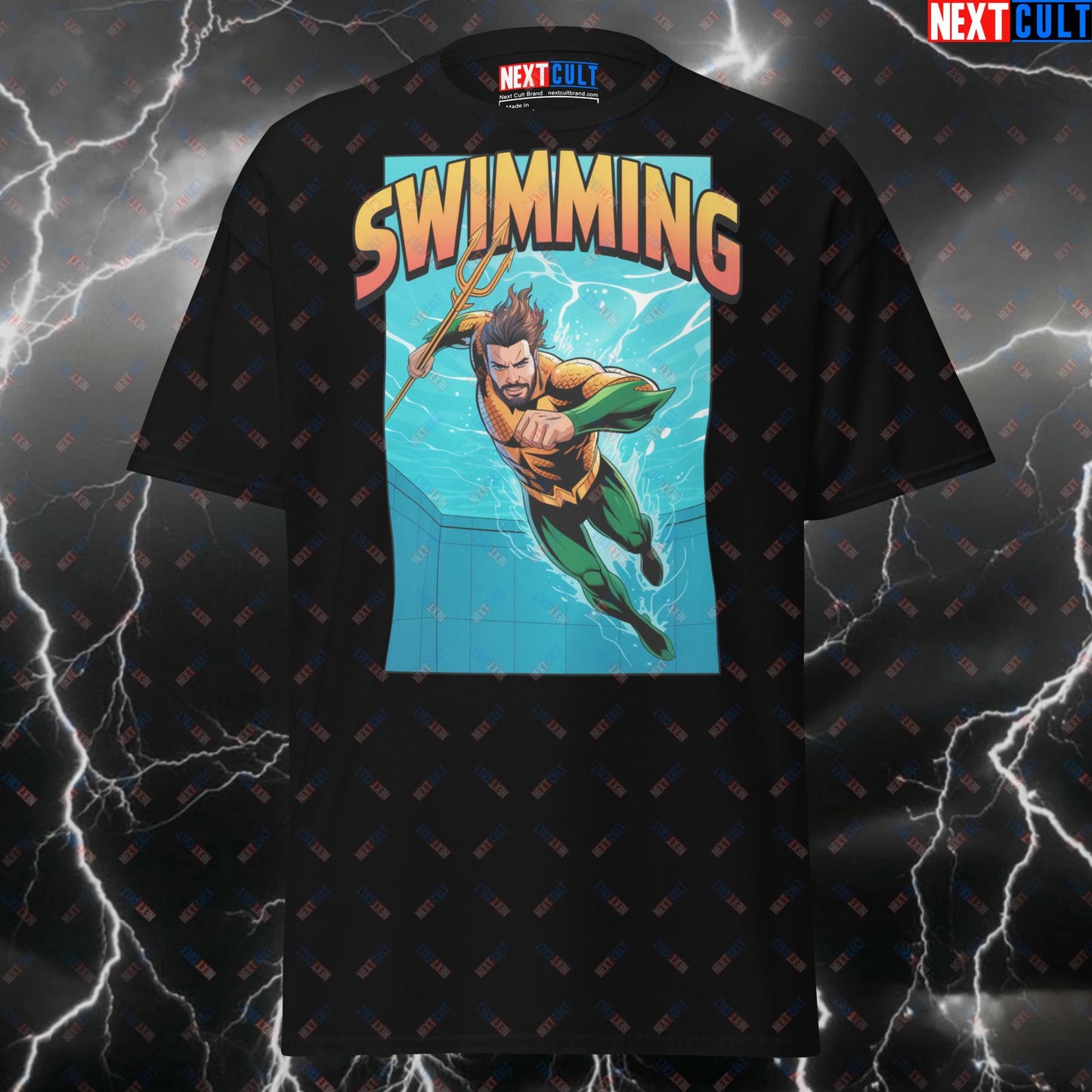 Funny Gym Shirt & Pump Cover Tee – Superhero Workout Top for Swimming, Cardio & Gym Heroes | Aquaman Meme T-Shirt T-shirts Aquaman Cardio Films Fitness Gym Justice League Pump Cover Superheroes Swimming Workout Next Cult Brand