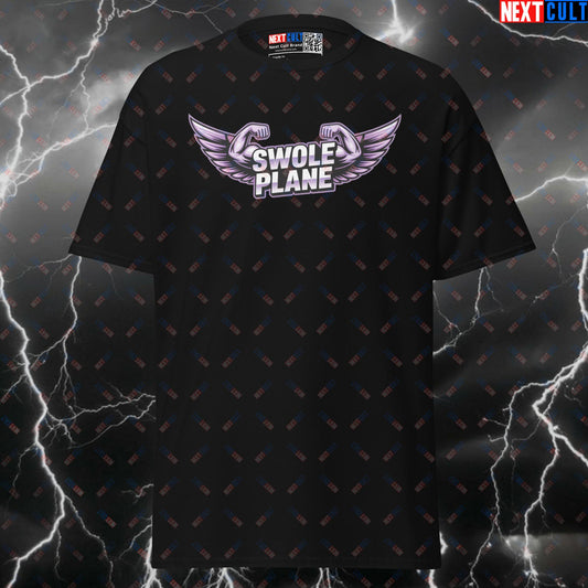 Swole Plane Funny Gym Shirt - Meme Workout Tee & Pump Cover for Lifters T-shirts Bodybuilding Films Fitness Gym Pump Cover Workout Next Cult Brand