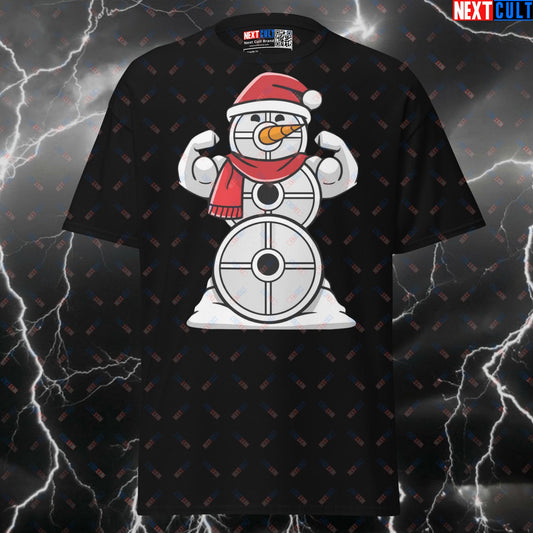 Frosty The Swoleman Funny Gym Shirt - Christmas Bodybuilding Meme Tee & Pump Cover T-shirts Bodybuilding Christmas Fitness Gym Powerlifting Pump Cover Workout Next Cult Brand