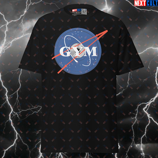 NASA-Inspired Funny Gym T-Shirt: Gains Out Of This World Pump Cover & Meme Workout Tee T-shirts Bodybuilding Fitness Gym NASA Powerlifting Pump Cover Workout Next Cult Brand