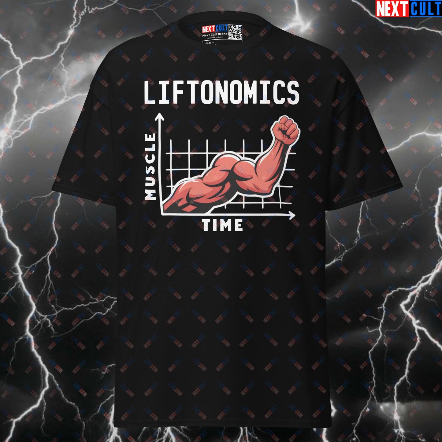 Liftonomics Funny Gym T-Shirt - Bro Science Muscle Graph Tee for Gymbros & Pump Cover Next Cult Brand