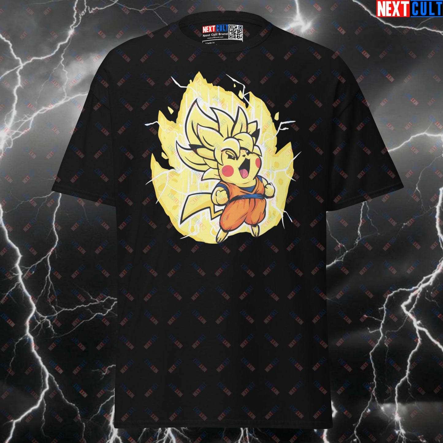 Super Saiyan Pikachu Gym Shirt - Funny Pokemon Workout Tee for Bodybuilding & Powerlifting Gains T-shirts Anime Bodybuilding Dragon Ball Z Fitness Gym Pokemon Pump Cover TV Video Games Workout Next Cult Brand