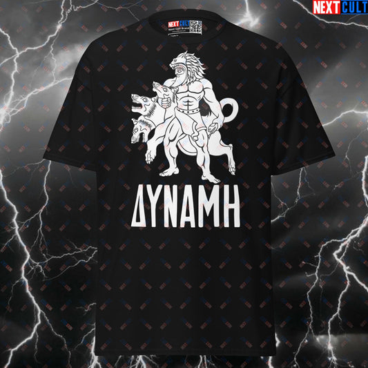 Cerberus Gym Tee: Funny Greek Mythology Gym Meme Shirt for Lifters & Power Gains T-shirts Ancient Greece Bodybuilding Fitness Gym Pump Cover Workout Next Cult Brand