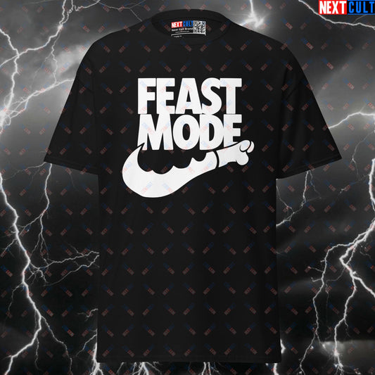 Feast Mode Funny Gym Shirt - Thanksgiving Turkey Leg Pump Cover Tee for Lifters T-shirts Fast Food Fitness Gym Pump Cover Thanksgiving Workout Next Cult Brand