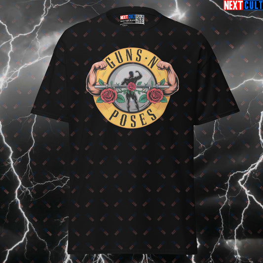 Guns N' Poses Rock Music Pump Cover for Lifters & Gymbros | Funny Gym T Shirt T-shirts Bodybuilding Fitness Guns N' Roses Gym Pump Cover Rock Music Workout Next Cult Brand