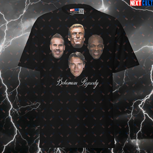 Bohemian REPsody Funny Gym T-Shirt | Bodybuilding Meme Pump Cover Top for Lifters T-shirts Bodybuilding Fitness Gym Pump Cover Queen Rock Music Workout Next Cult Brand