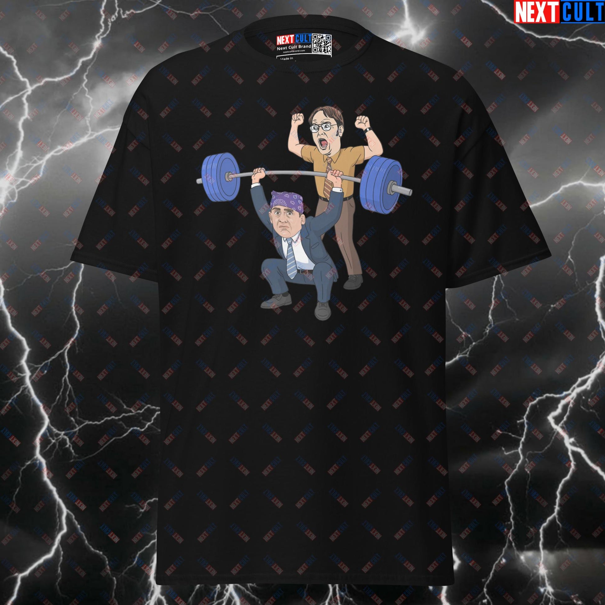 Prison Mike Pump Cover: Funny Gym T-Shirt for Lifters | The Office Meme Tee T-shirts Bodybuilding Fitness Gym Powerlifting Pump Cover The Office TV Workout Next Cult Brand