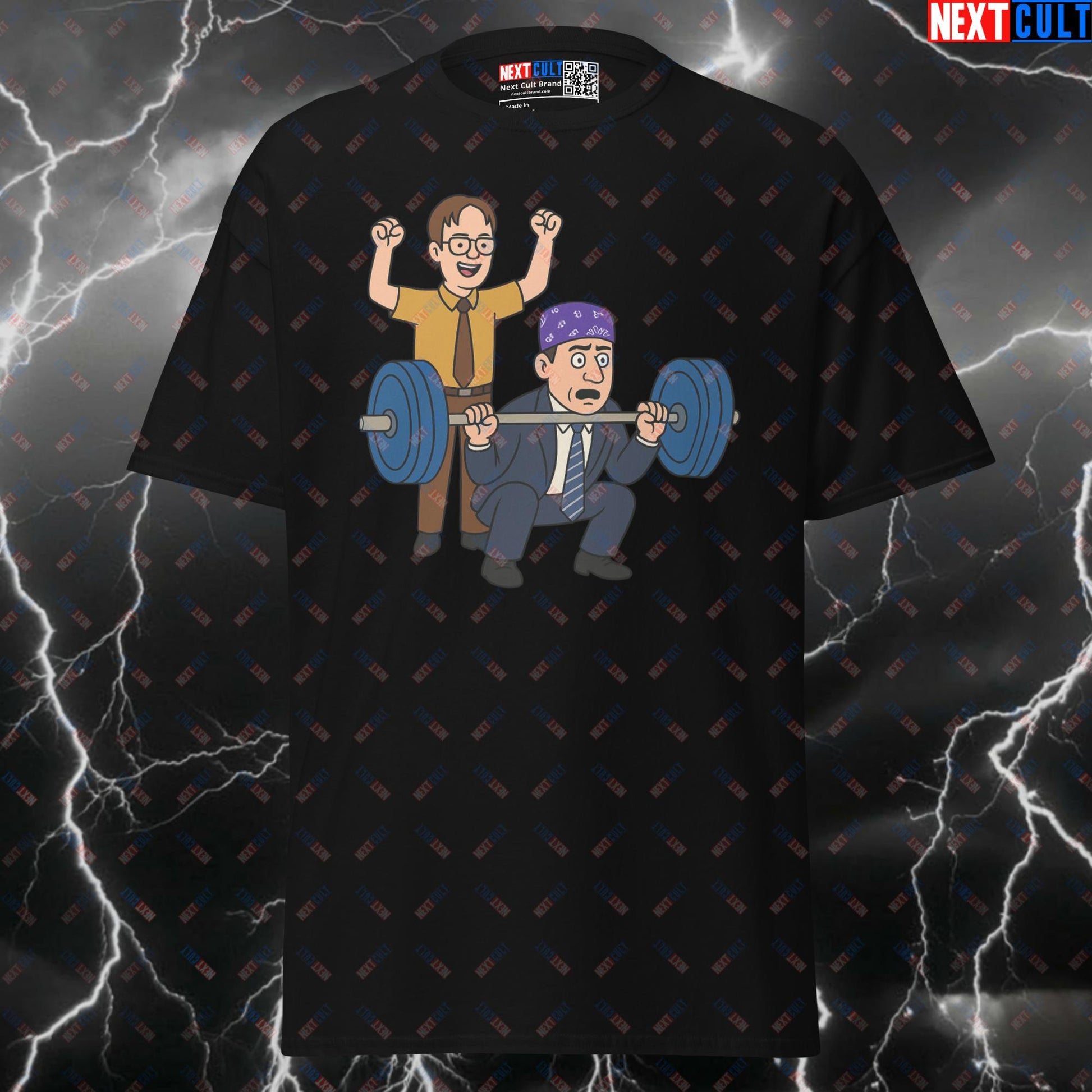 Prison Mike Pump Cover Gym Shirt | Funny Get Hard The Office Gym Tee for Lifters & Bodybuilding T-shirts Bodybuilding Fitness Gym Powerlifting Pump Cover The Office TV Workout Next Cult Brand