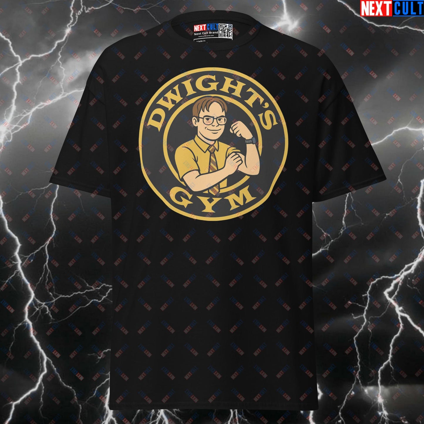 Dwight's Gym For Muscles Funny Graphic Tee | The Office Gym Meme Shirt & Pump Cover Next Cult Brand