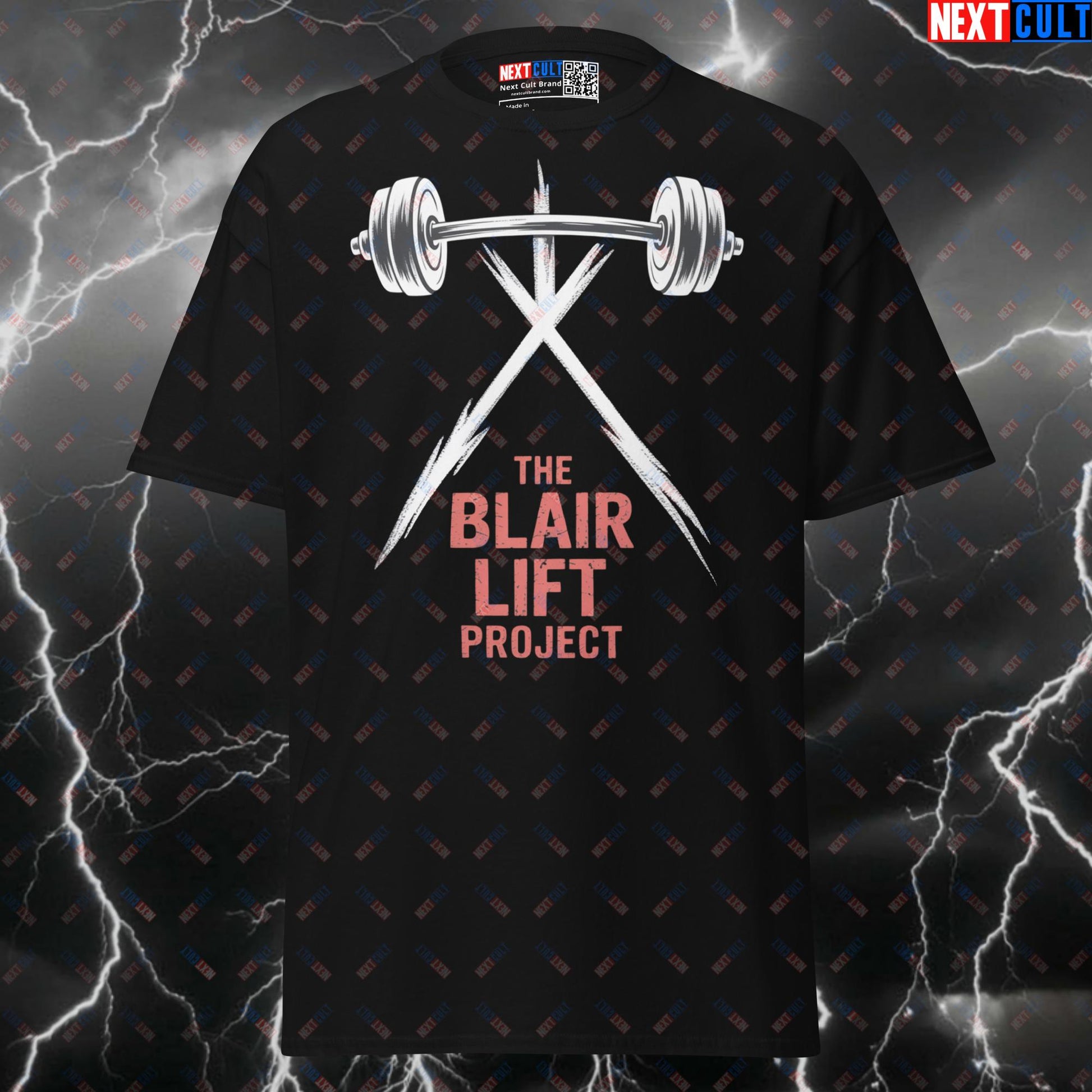 The Blair Lift Project Funny Gym Shirt - Horror Halloween Pump Cover Tee for Lifters & Gymbros T-shirts Bodybuilding Films Fitness Gym Halloween Powerlifting Pump Cover Workout Next Cult Brand