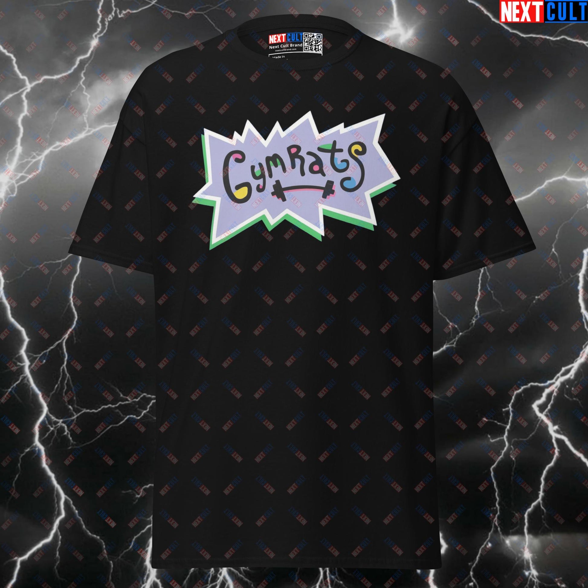 Funny Gymrats Pump Cover Tee: Vintage Rugrats Meme Gym Shirt for Bodybuilding & Gains T-shirts Bodybuilding Fitness Gym Powerlifting Pump Cover TV Workout Next Cult Brand