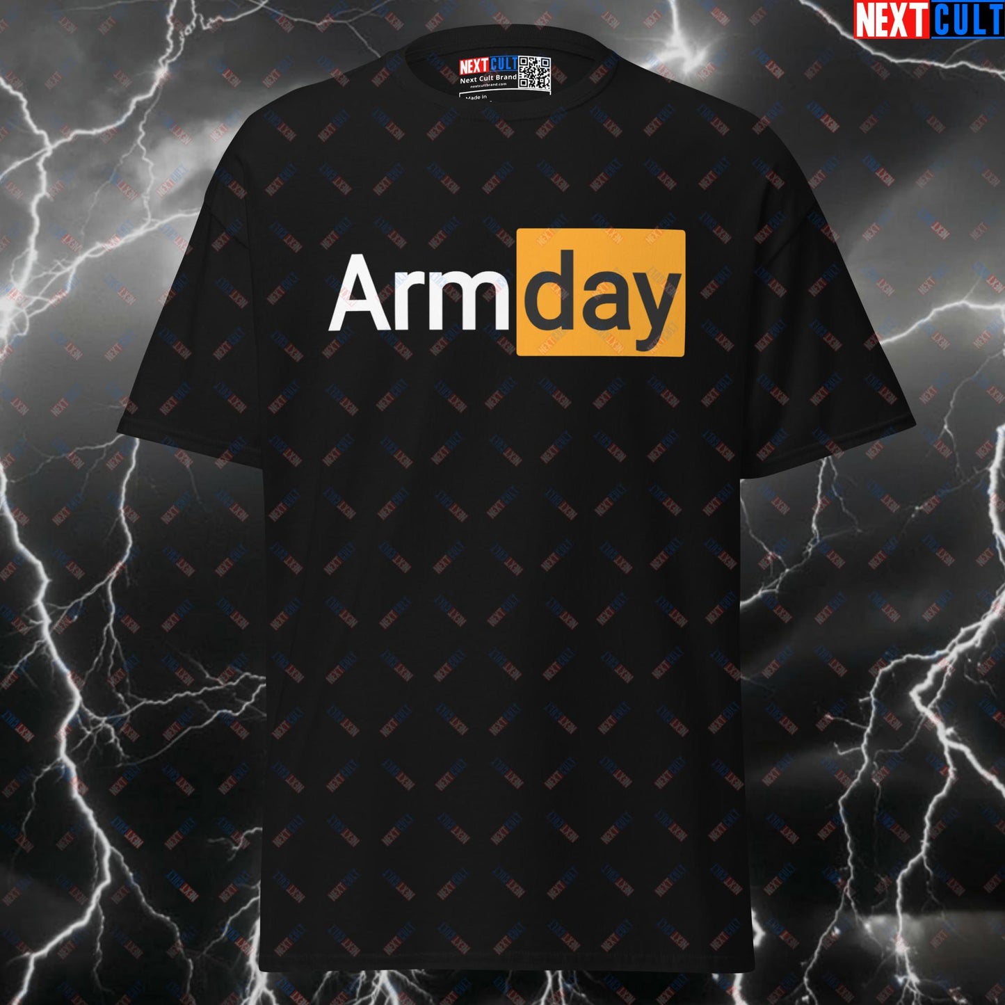 Funny Gym Meme Shirt - Arm Day Pump Cover Tee for Huge Arms & Bodybuilding Gains T-shirts Bodybuilding Fitness Gym Pump Cover Workout Next Cult Brand