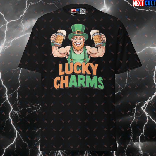 Lucky Arms Funny Gym T-Shirt | St. Patrick's Day Irish Beer & Fitness Meme Pump Cover Tee T-shirts Bodybuilding Fitness Gym Pump Cover St. Patrick's Day Workout Next Cult Brand