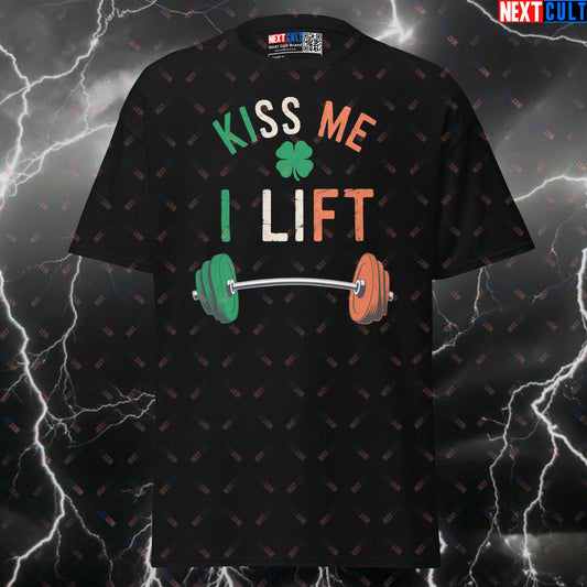 Kiss Me I Lift Funny Gym Shirt | St Patrick's Day Irish Workout Tee for Lifters & Gymbros T-shirts Bodybuilding Fitness Gym Powerlifting Pump Cover St. Patrick's Day Workout Next Cult Brand