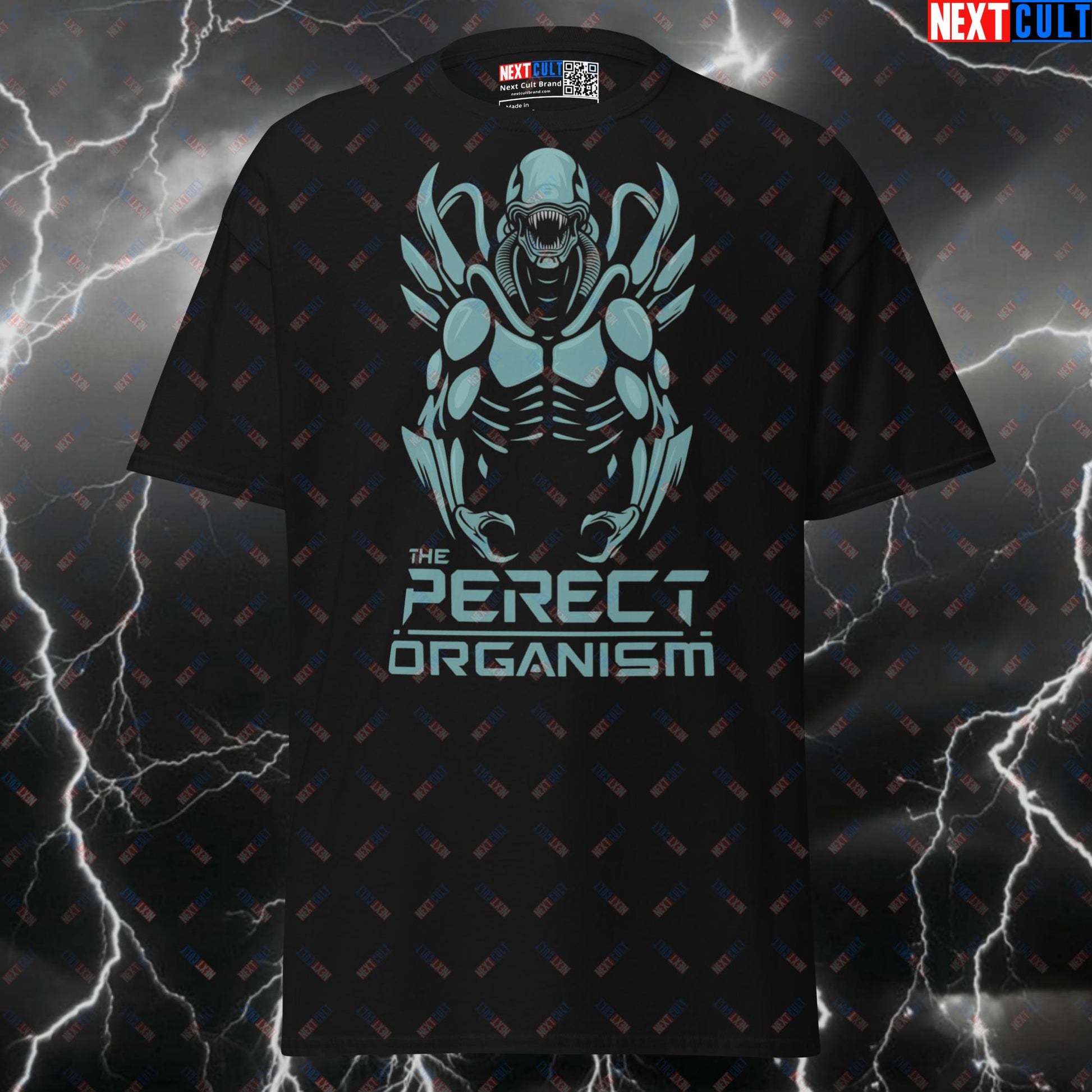 The Perfect Organism Gym Shirt - Funny Xenomorph Graphic Tee for Lifters & AvP Meme Pump Cover T-shirts Bodybuilding Films Fitness Gym Halloween Pump Cover Workout Next Cult Brand