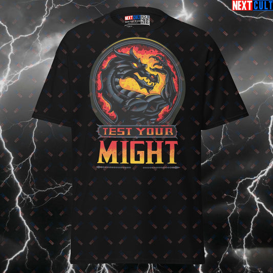 Swole Dragon Gym Meme Tee - Funny Mortal Kombat Pump Cover for Lifters & Gamers T-shirts Bodybuilding Fitness Gym Mortal Combat Powerlifting Pump Cover Video Games Workout Next Cult Brand