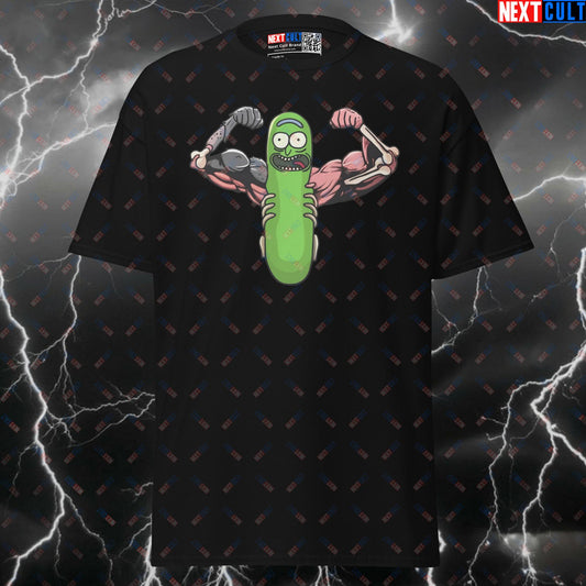 Funny Pickle Rick Gym T-Shirt - Meme Workout Tee & Ultimate Pump Cover for Rick and Morty Fans T-shirts Bodybuilding Fitness Gym Powerlifting Pump Cover Rick and Morty TV Workout Next Cult Brand