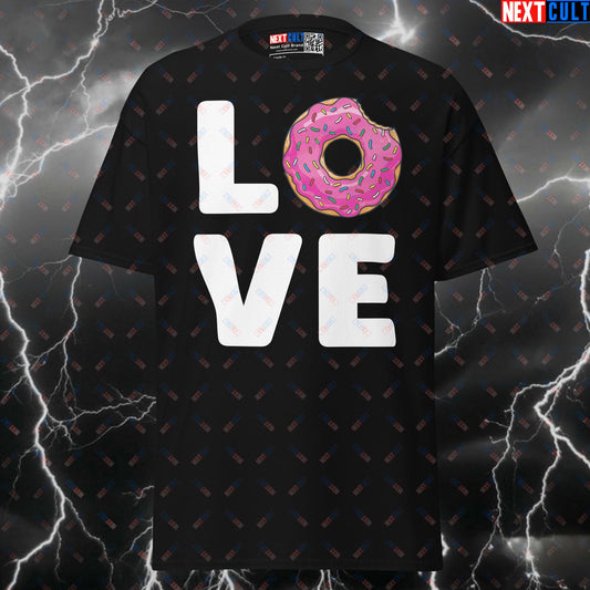 Funny Gym Shirt I Love Donuts Pump Cover Top | Valentine's Day Fitness Meme Tee for Lifters T-shirts Fast Food Fitness Gym Pump Cover Valentine's Day Workout Next Cult Brand