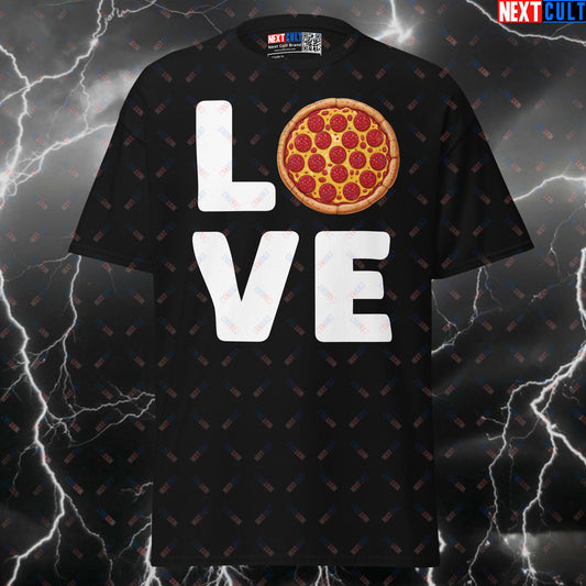Funny Gym T-Shirt: I Love Pizza & Lifting Pump Cover Top | Valentine's Day Meme Tee T-shirts Fast Food Fitness Gym Pump Cover Valentine's Day Workout Next Cult Brand