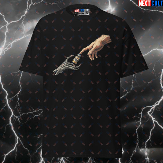 Michelangelo's Tren Hard T-Shirt | Funny Gym Meme Pump Cover & Graphic Tee for Lifters T-shirts Art Bodybuilding Fitness Gym Pump Cover Steroids Workout Next Cult Brand