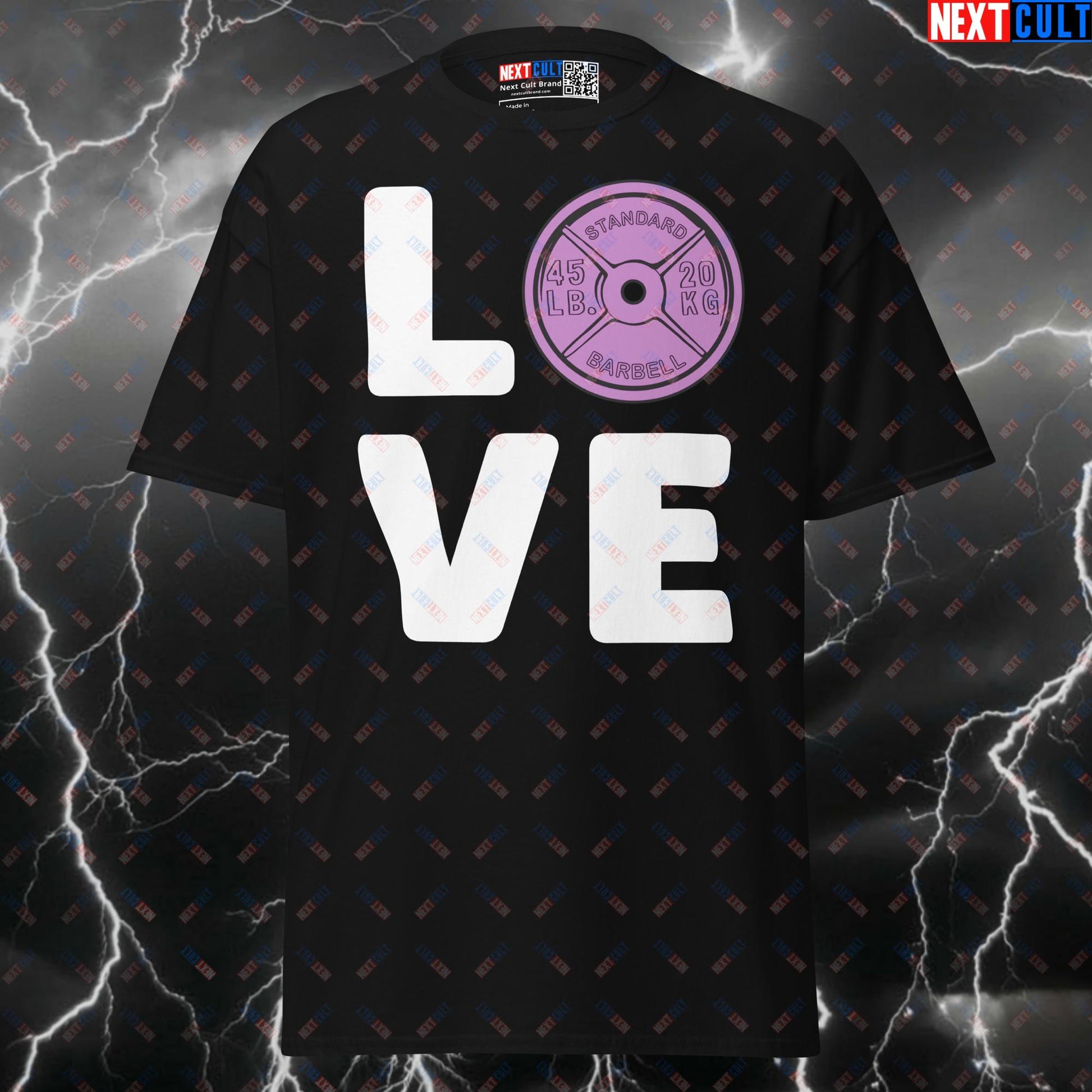 Funny Gym Meme T-Shirt: I Love Weights Pump Cover Top for Valentine's Day Gym Gains T-shirts Bodybuilding Fitness Gym Powerlifting Pump Cover Valentine's Day Workout Next Cult Brand