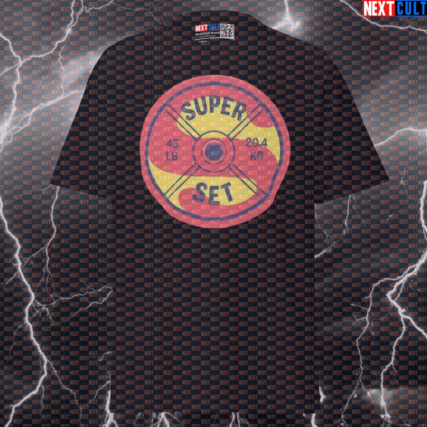 Super Set Superman Funny Gym Shirt - Graphic Tee For Lifters & Gymbros Seeking Gains Pump Cover Top T-shirts Bodybuilding Fitness Gym Powerlifting Pump Cover Superheroes Superman Workout Next Cult Brand