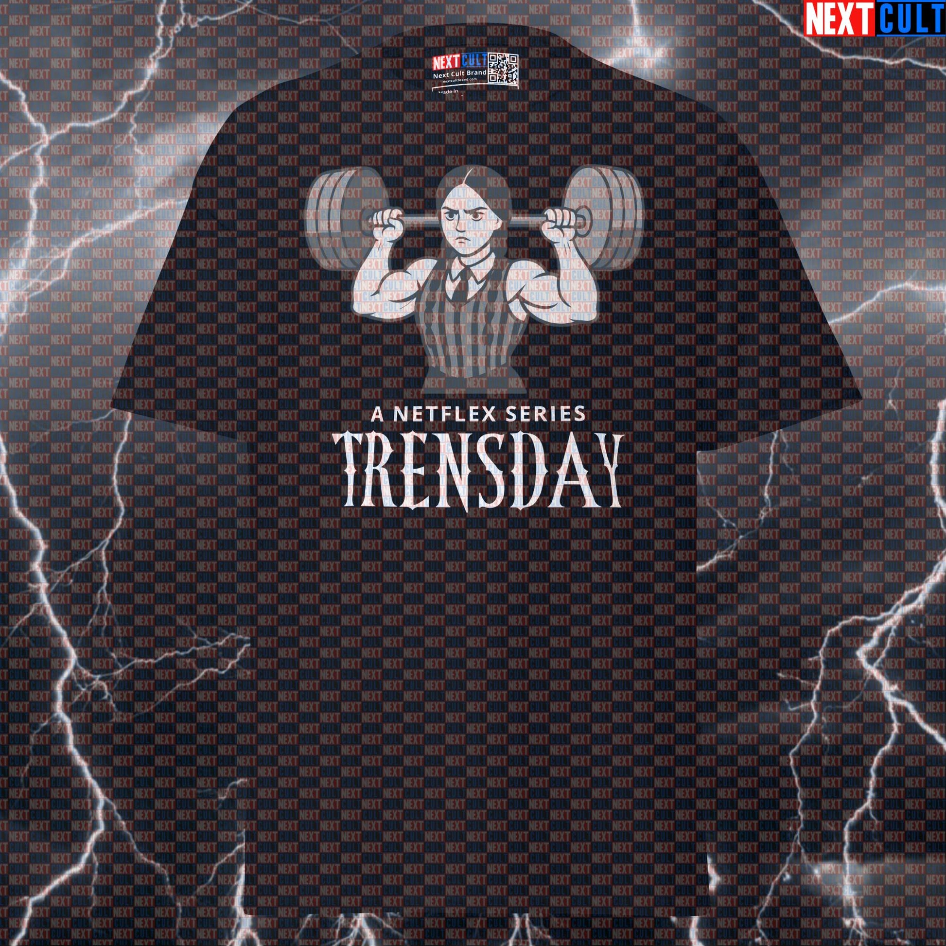 Not Natural Gym Meme T-Shirt | Funny Wednesday & Trensday Addams Pump Cover Tee for Lifters T-shirts Bodybuilding Films Fitness Gym Powerlifting Pump Cover Steroids TV Workout Next Cult Brand