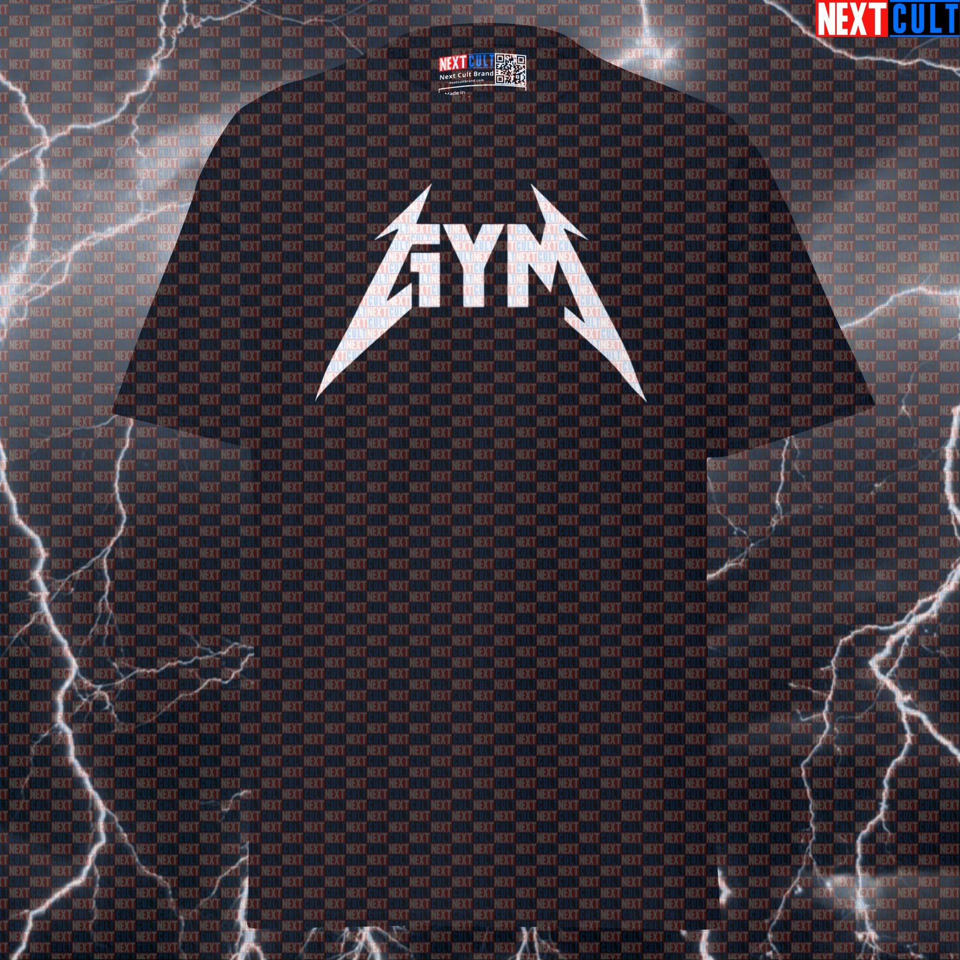 Funny Gym Meme Shirt: Metallica Heavy Metal Pump Cover Tee for Gymbros & Lifters T-shirts Bodybuilding Fitness Gym Metallica Powerlifting Pump Cover Rock Music Workout Next Cult Brand