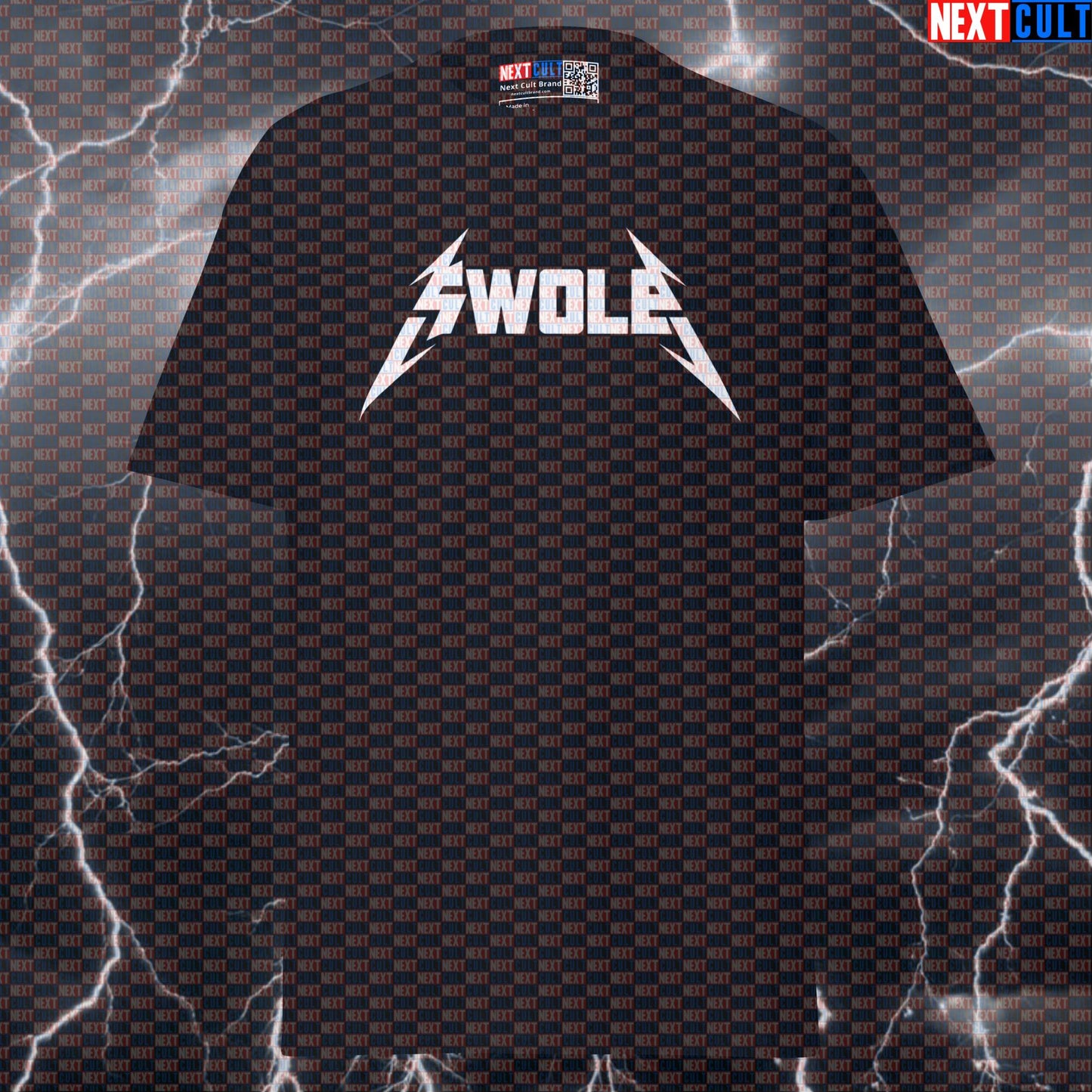 Swole Metallica Heavy Metal Graphic Tee: Funny Gym Meme Shirt & Essential Pump Cover for Lifters T-shirts Bodybuilding Fitness Gym Metallica Powerlifting Pump Cover Rock Music Workout Next Cult Brand