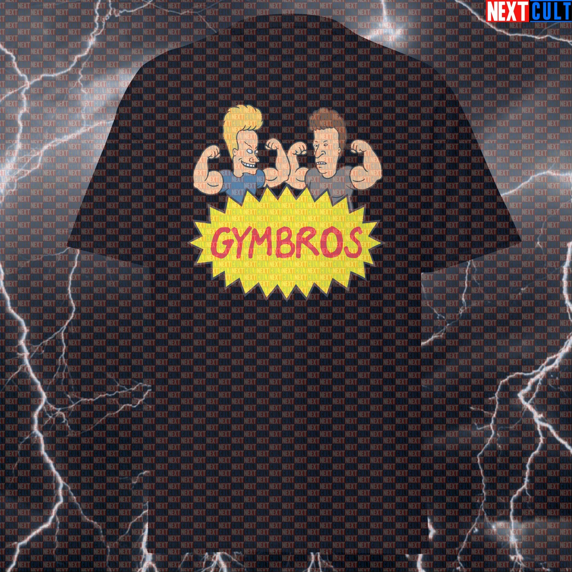 Gymbros Funny Gym Shirt: Beavis & Butt-Head Pump Cover Tee for Bros & Lifters T-shirts Beavis and Butt-Head Bodybuilding Fitness Gym Powerlifting Pump Cover TV Workout Next Cult Brand