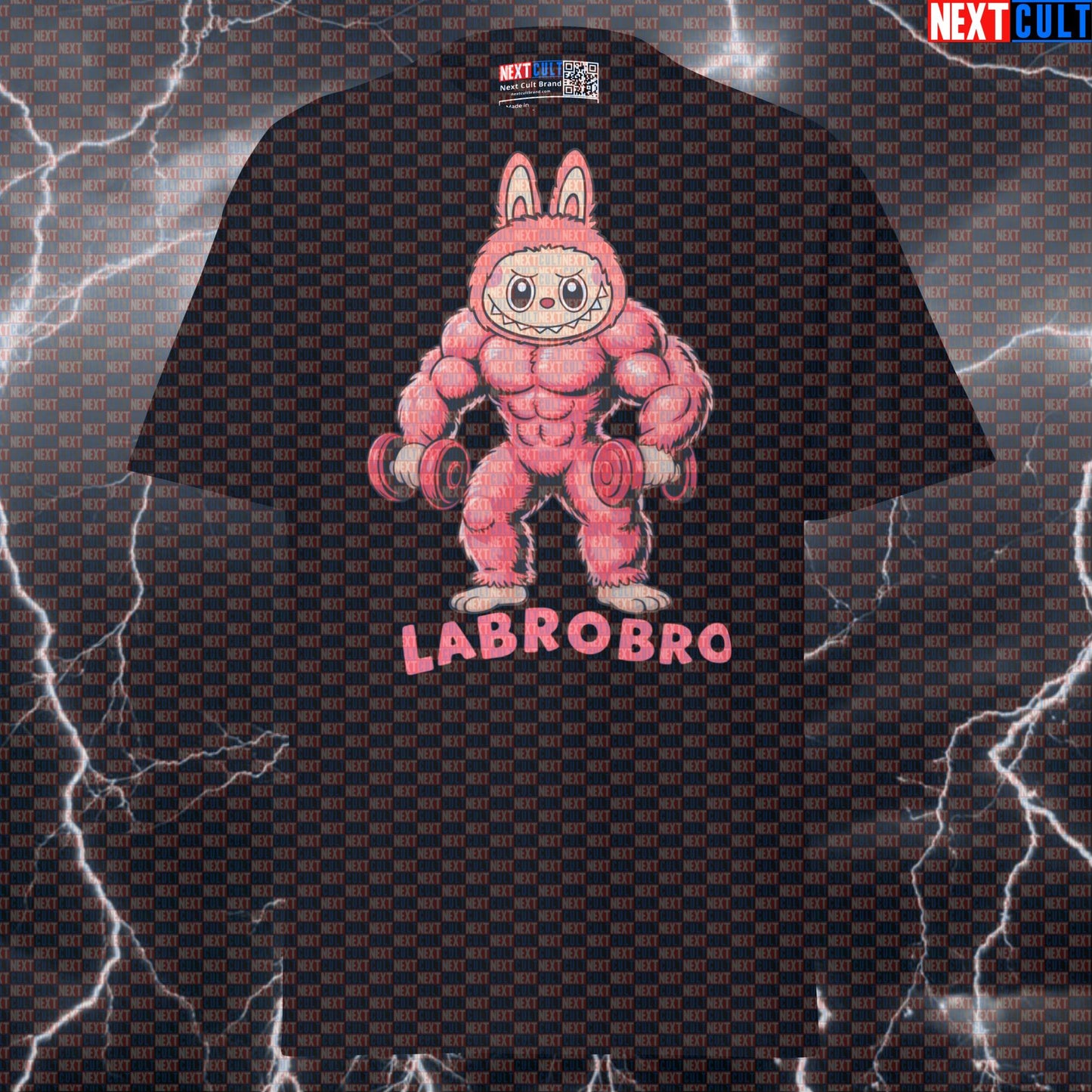 Red Labrobro Pump Cover: Funny Gym Meme Tee for Lifters & Bodybuilding Bros T-shirts Bodybuilding Fitness Gym Pump Cover Workout Next Cult Brand