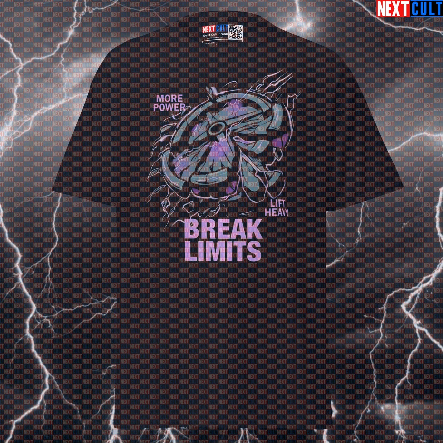 Break Limits More Power Funny Gym Meme T-Shirt - Ultimate Pump Cover Tee for Lifters & Gymbros T-shirts Bodybuilding Fitness Gym Powerlifting Pump Cover Workout Next Cult Brand
