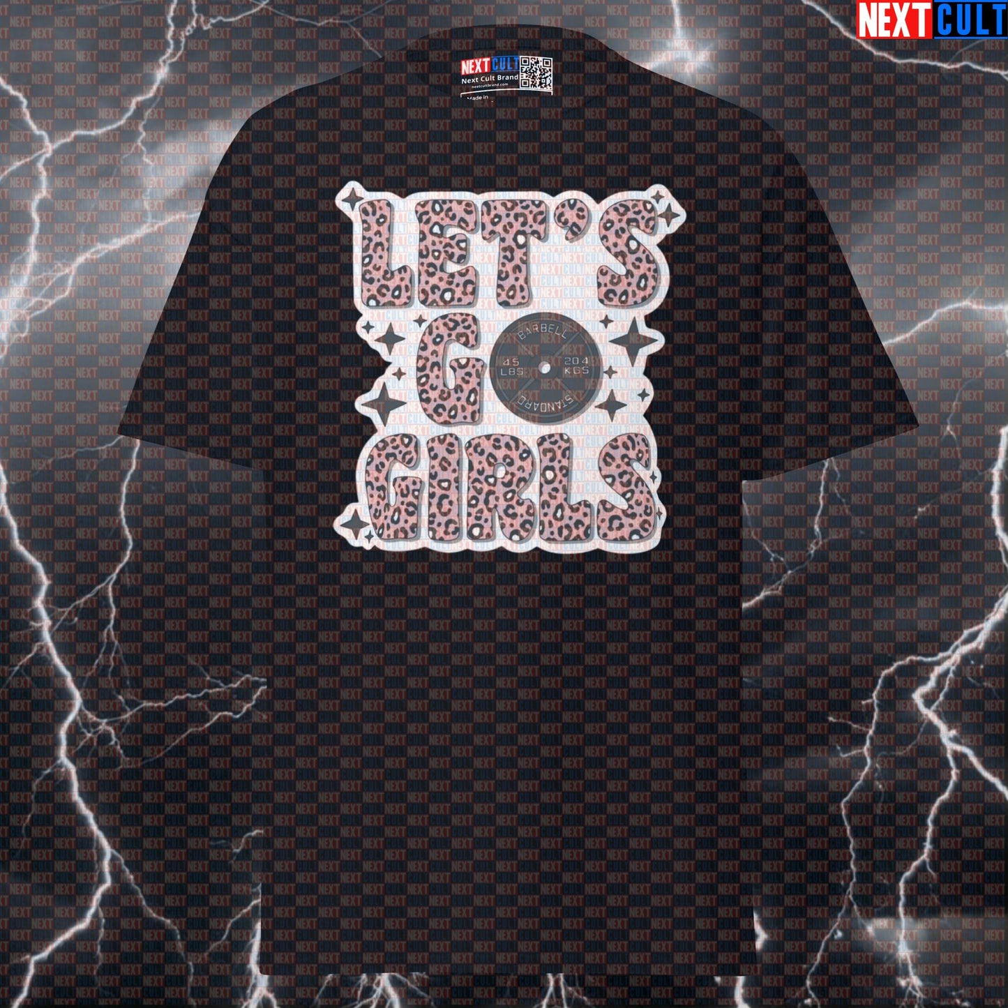 Funny Gym Girl Powerlifting Meme Tee - Let's Go Girls Pump Cover Top for Strong Women & Fitness Gains T-shirts Bodybuilding Fitness Gym Powerlifting Pump Cover Workout Next Cult Brand