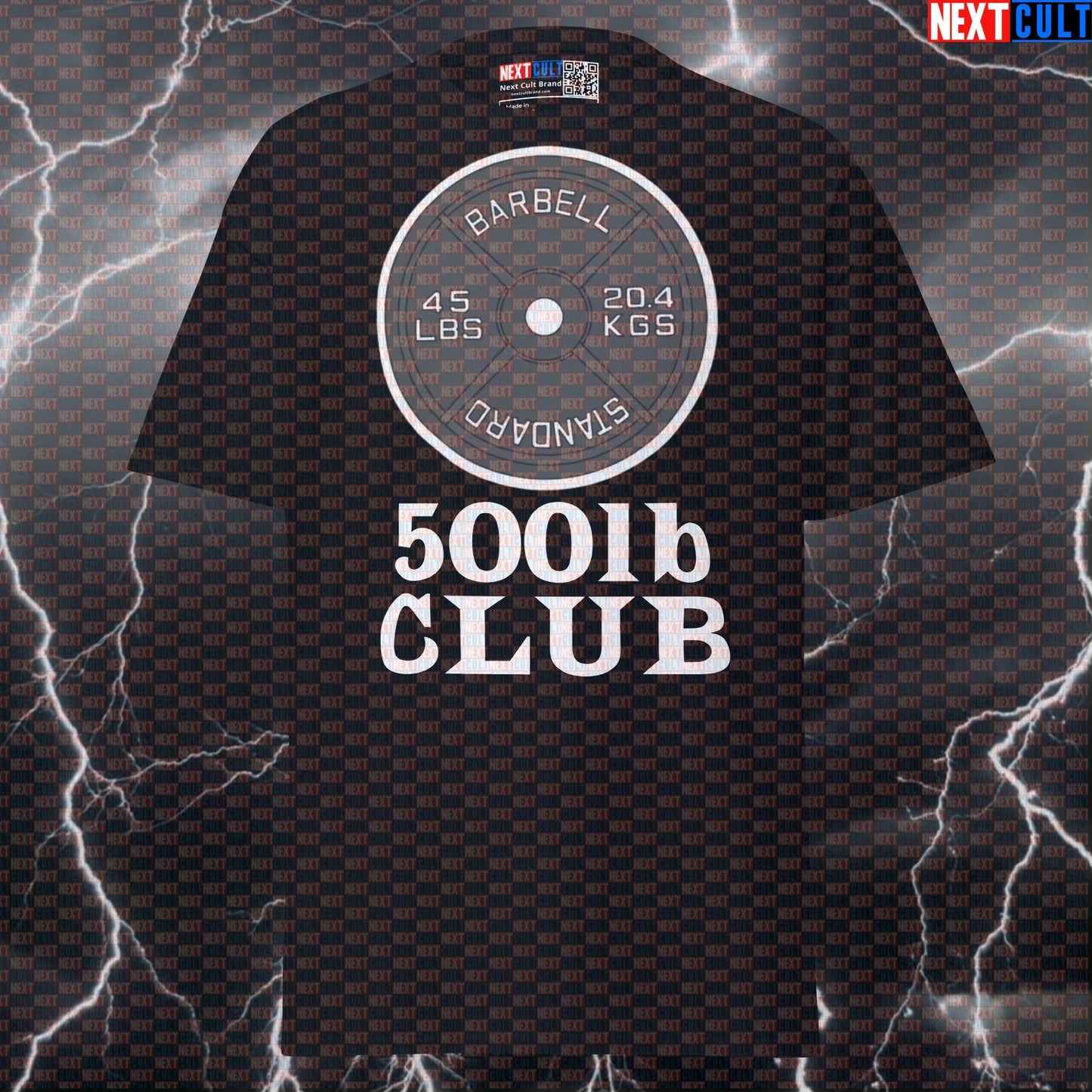 500lb Club Funny Gym Meme Shirt | Graphic Tee Powerlifting Pump Cover Top for Lifters & Gymbros T-shirts Fitness Gym Powerlifting Pump Cover Workout Next Cult Brand
