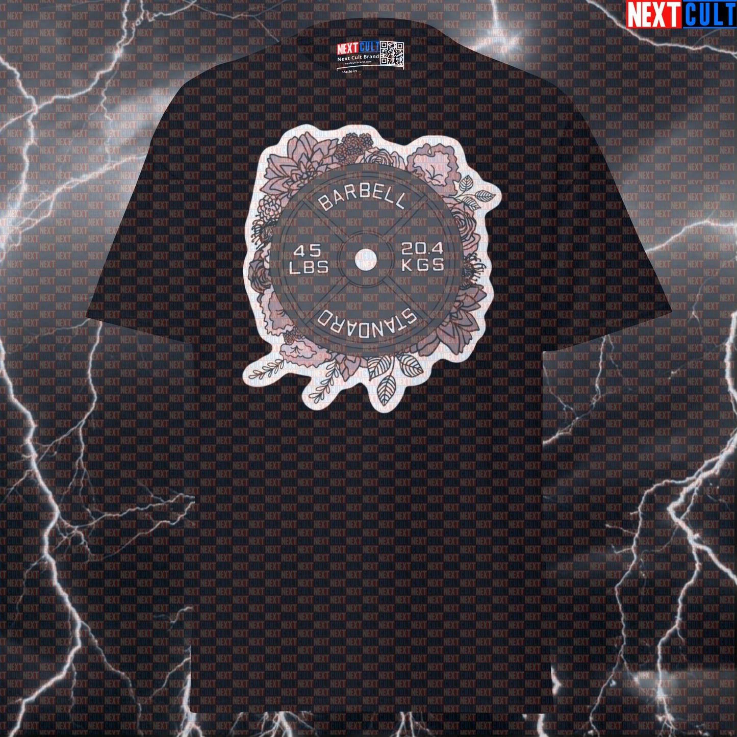 Flower Powerlifting Graphic Tee: Funny Gym Meme Shirt for Bodybuilding Gains & Pump Cover T-shirts Bodybuilding Fitness Gym Powerlifting Pump Cover Workout Next Cult Brand