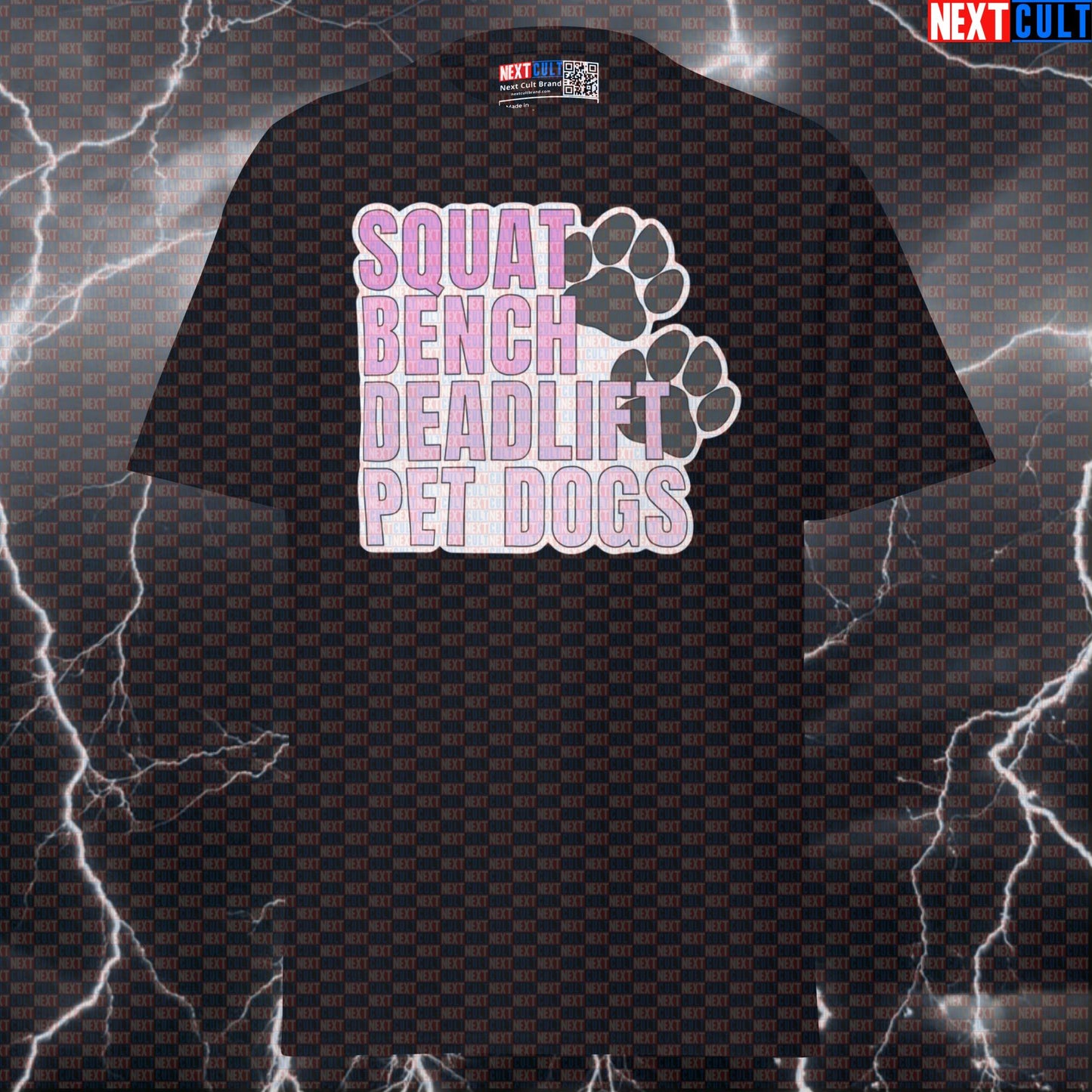 Squat Bench Deadlift Pet Dogs Funny Gym Tee - Powerlifting Meme Shirt For Lifters T-shirts Dogs Fitness Gym Powerlifting Pump Cover Workout Next Cult Brand
