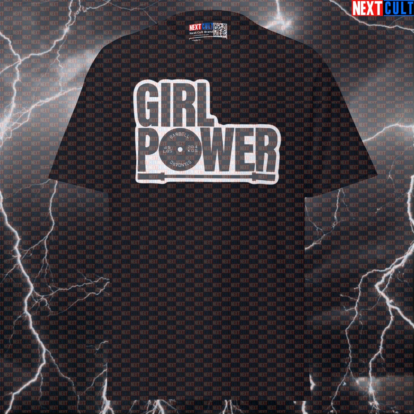 Premium Gym Girl Power Graphic Tee - Funny Workout & Powerlifting Pump Cover Top T-shirts Bodybuilding Fitness Gym Powerlifting Pump Cover Workout Next Cult Brand