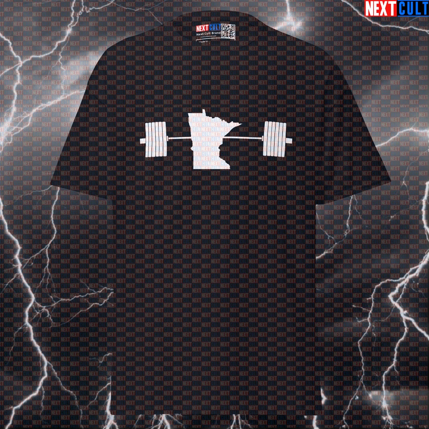 Minnesota Lifting Club Strongest State USA Powerlifting Funny Gym Meme Pump Cover Graphic Tee T-shirts 4th of July Fitness Gym Powerlifting Pump Cover Workout Next Cult Brand