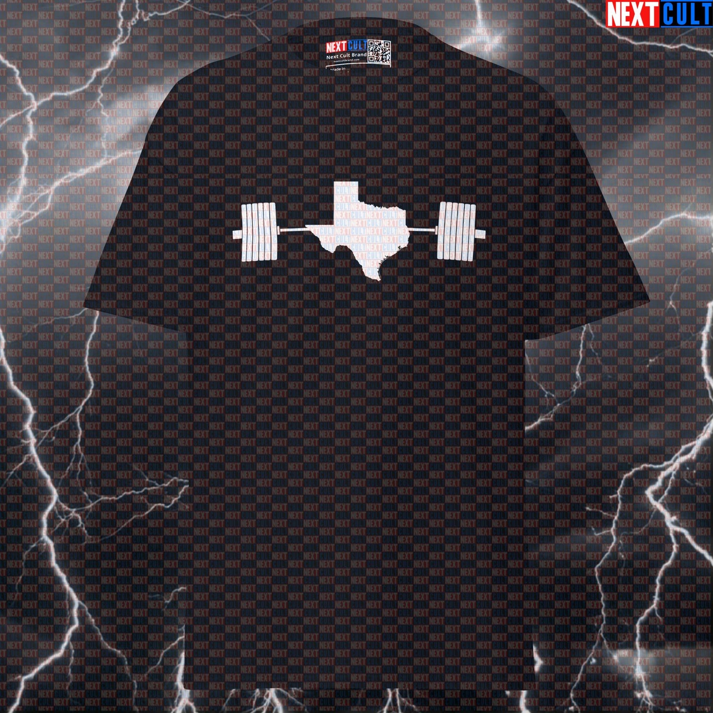 Texas Lifting Club Pump Cover - Funny State of Texas Map Graphic Tee for Gym Gains T-shirts 4th of July Fitness Gym Powerlifting Pump Cover Workout Next Cult Brand