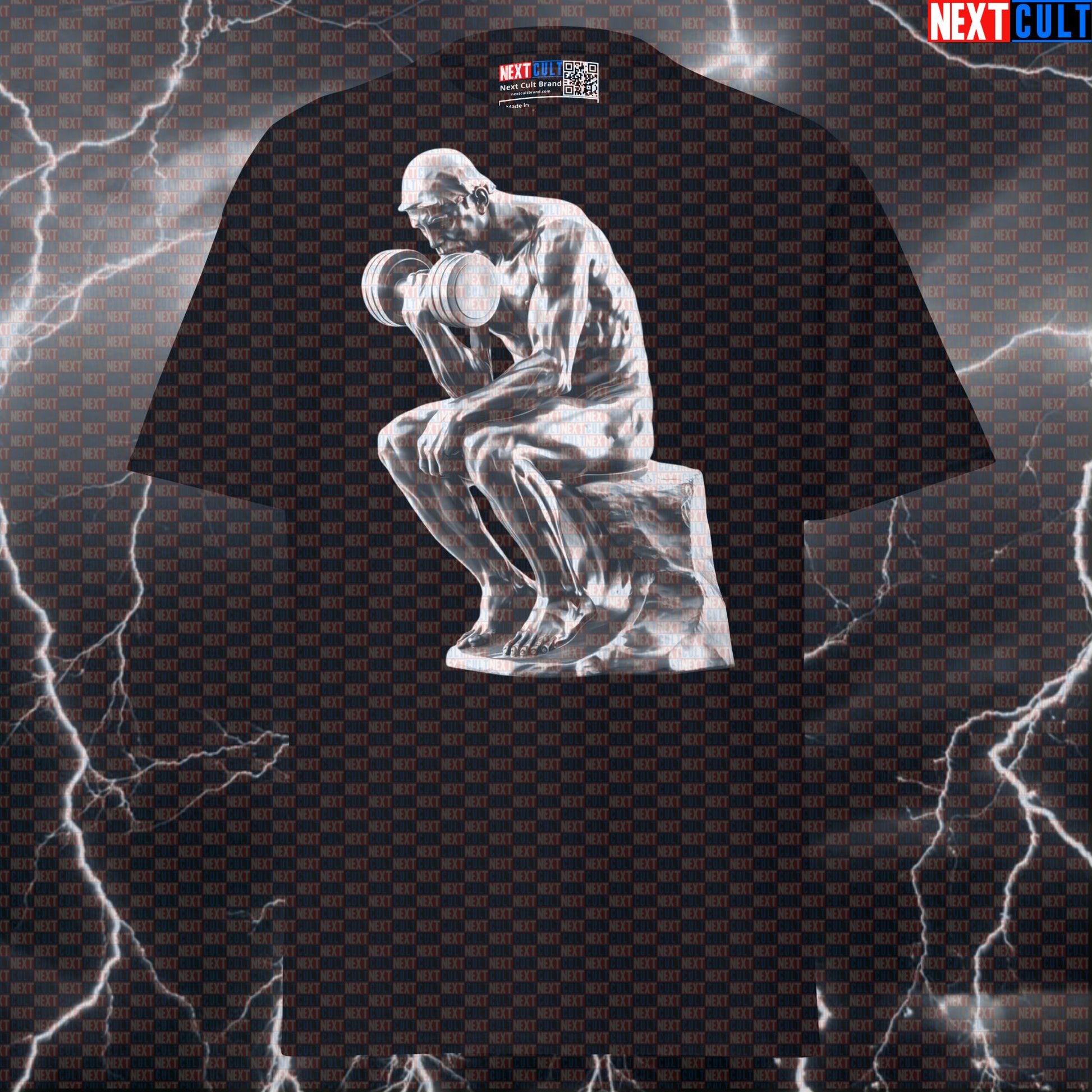 The Lifter Gym Tee: A Funny Rodin Sculpture Meme Pump Cover Shirt for Gains T-shirts Ancient Greece Bodybuilding Fitness Gym Pump Cover Stoicism Workout Next Cult Brand